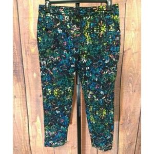 Derek Lam 12 Abstract Black Ankle Pants Stretch